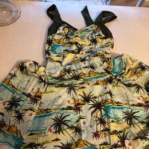Royal monk convertible tropical print dress size medium